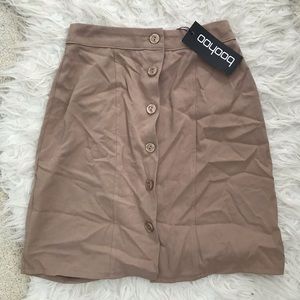 Boohoo Button Down Skirt